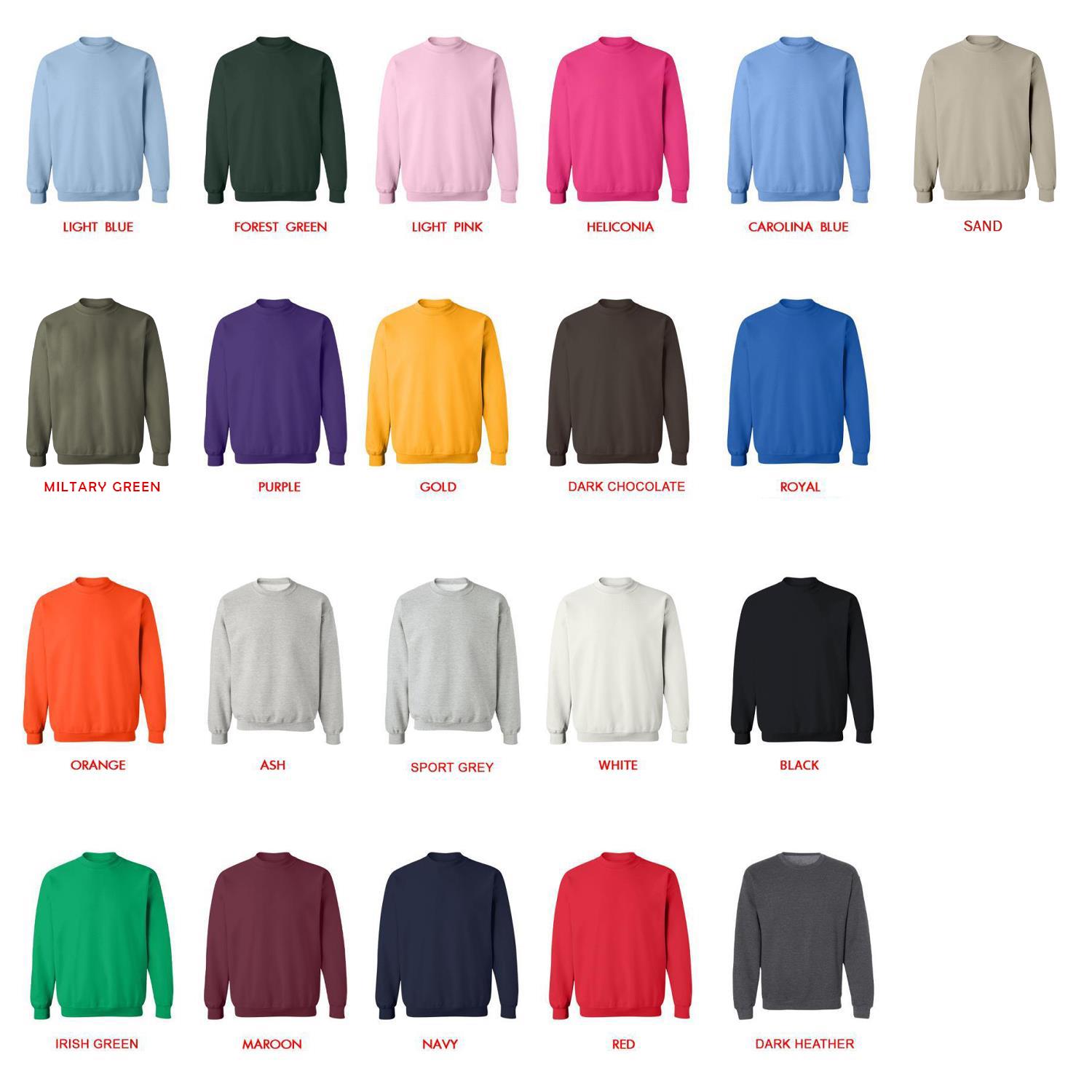 sweatshirt color chart - Daffy Duck Merch